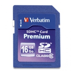 Memoria Flash Verbatim 96808, 16GB SDHC, UHS-I Clase 10 