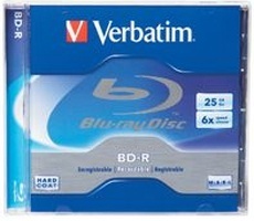 Verbatim Disco Blu-Ray, BD-R, 6x, 25GB 