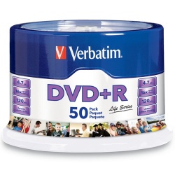 Verbatim Torre de Discos Virgenes, DVD+R, 16x, 50 Piezas (97174) 