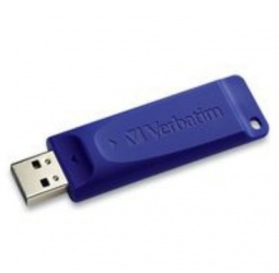 Memoria USB Verbatim Slider Go, 64GB, USB 2.0, Azul 