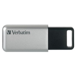 Memoria USB Verbatim Secure Pro, 32GB, USB 3.0, Plata 