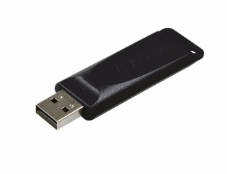 Memoria USB Verbatim Slider Go, 16GB, USB 2.0, Negro 