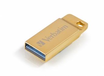 Memoria USB Verbatim Metal Executive, 32GB, USB 3.0, Dorado 