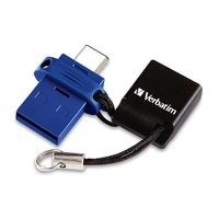 Memoria USB Verbatim Store ‘n’ Go, 64GB, USB-C 3.2, Azul 