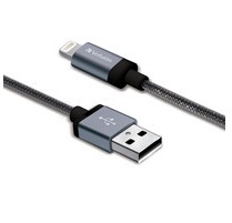 Verbatim Cable de Carga Lightning Macho - USB A Macho, 1.2 Metros, Plata, para iPod/iPhone/iPad 