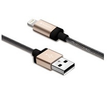 Verbatim Cable de Carga Lightning Macho - USB A Macho, 1.2 Metros, Oro, para iPod/iPhone/iPad 
