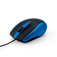 Mouse Verbatim Óptico Bravo, Alámbrico, USB, Negro/Azul 