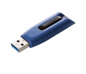 Memoria USB Verbatim V3 MAX, 128GB, USB 3.2, Azul/Negro 