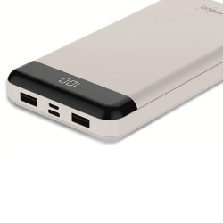 Cargador Portátil Verico Power Matrix Power Bank, 20000mAh, Blanco 