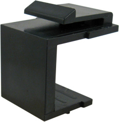Vertical Cable Inserto para Tapa Ciega Keystone 037-328BK, Negro, 100 Piezas 