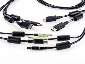 Vertiv Cable KVM, 2x DP/USB/3.5mm Macho - 2x DP/USB/3.5mm Macho, 1.8 Metros, Negro 