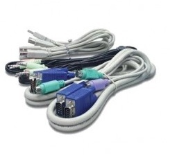 Vertiv Cable KVM Avocent CBL0148, 2x DVI/2x USB/3.5mm Macho - 2x DVI/2x USB/3.5mm Macho, 1.8 Metros, Gris 