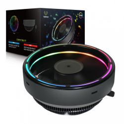 Disipador CPU Vetroo Darkstorm RGB, 120mm, 1600RPM, Negro 