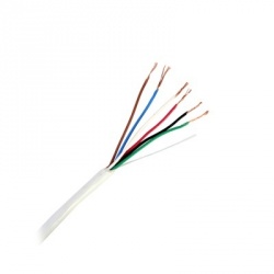 Viakon Bobina de Cable CMR 22, 6 Conductores, 305 Metros, Blanco 