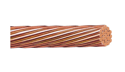 Viakon Bobina Cable de Cobre Desnudo, 7 Hilos, 2/0 AWG, 50 Metros 
