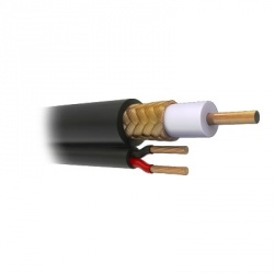 Viakon Cable Siames Coaxial RG59, Negro - Precio por Metro 