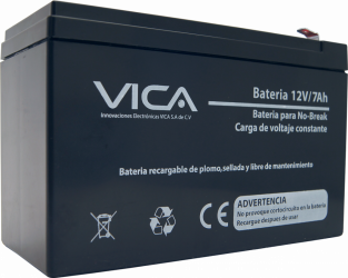 Vica Batería de Reemplazo para No Break VICA 12V-7AH, 12V, 7Ah 