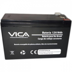 Vica Batería de Reemplazo para No Break 7501693303711, 12V, 9Ah 