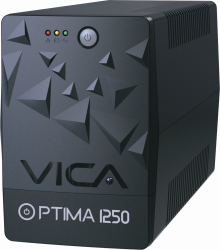 No Break con Regulador Vica Optima 1250, 600W, 1250VA, Entrada 127V, Salida 108V - 132V, 6 Contactos 