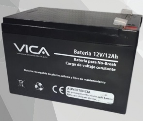 Vica Batería de Reemplazo para No Break 12V-12AH, 12V, 12Ah 