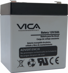 Vica Batería de Reemplazo para No Break VICA 12V-5AH, 12V, 5Ah 