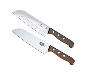 Victorinox Juego de Cuchillos Santoku Wood, 2 Piezas  
