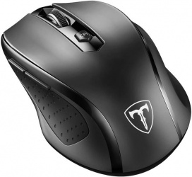 Mouse Victsing Óptico MM057 2.4G, RF Inalámbrico, 2400DPI, Negro 