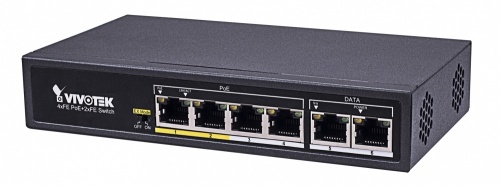 Switch Vivotek Fast Ethernet AW-FET-060C-065, 4 Puertos PoE 10/100Mbps + 2 Puertos 10/100Mbps, 1.2 Gbit/s, 2048 Entradas - No Administrable 