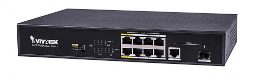 Switch Vivotek Fast Ethernet AW-FGT-100C-120, 8 Puertos 10/100Mbps + 1 Puerto SFP, 5.6 Gbit/s, 4096 Entradas -  No Administrable 