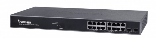 Switch Vivotek Gigabit Ethernet AW-GEV-184B-250, 16 Puertos PoE 10/100/1000Mbps + 2 Puertos SFP, 36Gbit/s, 8190 Entradas - Administrable 