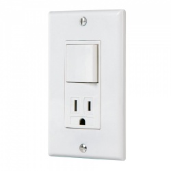 Volteck Placa Armada Contacto e Interruptor, Blanco 