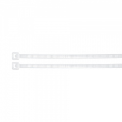 Volteck Cincho de Plástico 44311, 50 x 0.45cm, Blanco, 25 Piezas 