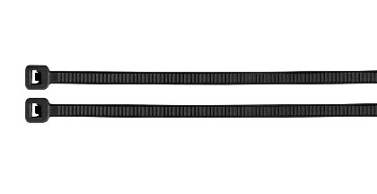 Volteck Cincho de Plástico 44329, 35 x 0.45cm, Negro, 25 Piezas 