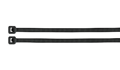Volteck Cincho de Plástico 44330, 40 x 0.45cm, Negro, 25 Piezas 