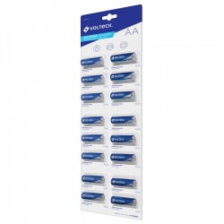 Volteck Pila Alcalina AA, 1.5V, 16 Piezas 
