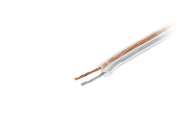 Volteck Cable para Bocina Polarizado, 20 AWG, 100 Metros, Transparente 