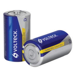 Volteck Pila Zinc-Carbón, 1.5V, 2 Piezas 