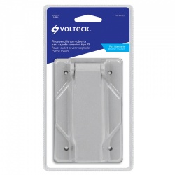 Volteck Placa tipo FS, 1 Puerto, Aluminio 