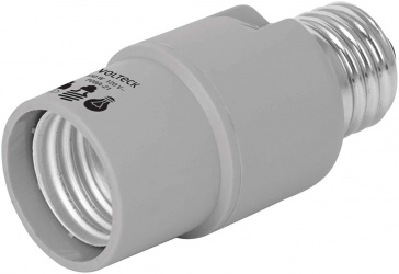 Volteck Socket para Foco POBA-21, Base E26/E27, Gris 