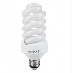 Volteck Foco LED Mini FS-24E, Luz Cálida, Base E26/E27, 24W, 1140 Lúmenes, Blanco, Ahorro del Ahorro del 76% vs Foco Tradicional 100W 