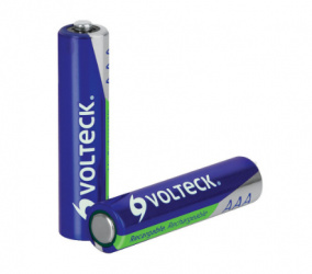 Volteck Pila Recargable AAA,  1.2V, 2 Piezas 