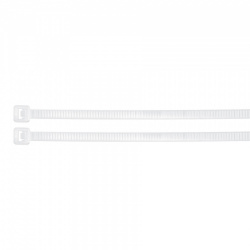 Volteck Cincho de Plástico 47464, 30 x 0.45cm, Blanco, 1000 Piezas 