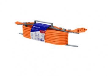 Volteck Extensión de Uso Rudo 48047, 12 Metros, Naranja 