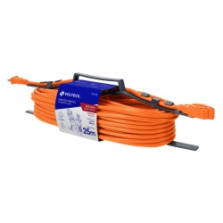 Volteck Extensión de Uso Rudo ER-25X16, 25 Metros, Naranja 