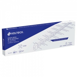 Volteck Antena para Televisión ANAE-14, Exterior, UHF, Azul 