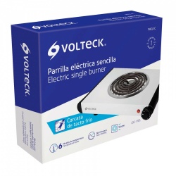 Volteck Parrilla Electrica PAEL-1C, Blanco 