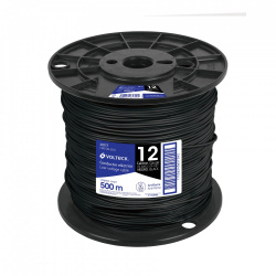Volteck Bobina de Cable Eléctrico, 12 AWG, 500 Metros 
