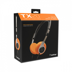 VoltEdge Audífonos Gamer Tx20, Alámbrico, 3.5mm, Negro/Naranja 