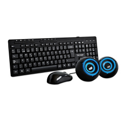 Kit de Teclado y Mouse Vorago AC-3975851, Alámbrico, USB, Negro, Español 