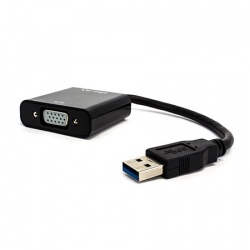 Vorago Adaptador USB 3.0 Macho - VGA Hembra, Negro 